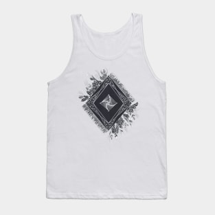 black and white geometric art Tank Top